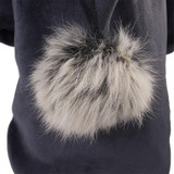 Warm Winter Dog Coat with Pom Pom Hood