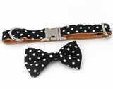 Polka Dot Bowtie Collar