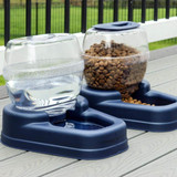 Small Gravity Pet Food and Water Dispenser Combo- Bergan