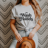 Wash Your Hands Black Font Short-Sleeve Unisex T-Shirt