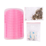 Corner Pet Brush Comb Play Cat Dog Plastic Scratch Bristles Arch Massager Self Grooming Cat Dog Scratcher