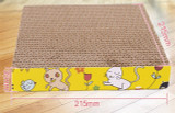 Cat Scratch Board 3 Shape Cat Toy Big-size Double-sided Durable Pet Scratcher Pad Bed Mat with Catnip Toy Claw Care