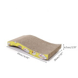 Cat Scratch Board 3 Shape Cat Toy Big-size Double-sided Durable Pet Scratcher Pad Bed Mat with Catnip Toy Claw Care