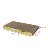 Cat Scratch Board 3 Shape Cat Toy Big-size Double-sided Durable Pet Scratcher Pad Bed Mat with Catnip Toy Claw Care