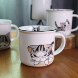 Super Cute Cat Animal Cartoon Coffee Cup Kitten Milk Mug Creative Ceramic Tea Mugs Breakfast Drinkware Novelty Nice Gifts