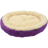 Warm Cat Bed House Round Bed Fodable Dog Sleeping Mat Pad Nest Kennel Pet Cushion Puppy Nest Shell Hiding Burger Bun for Winter