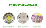 COB LED Downlight Colorful Panel Light RGB 3W 110V 220V Recessed Lamp Fixture For Halogen Lamp Decoration Purple Spot light