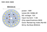 LED 5PCS a Lot DC12V 2835 SMD Chip LED Bulb Lamp 3W 6W 9W 12W 15W 18W Brightness Light Board For led bulb led downlight