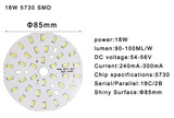 LED SMD Chip 5pcs/lot 3W 7W 12W 18W 24W 36W 5730 Brightness Light Board For led bulb led downlight