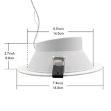 Tuya WiFi Smart LED Downlight 4.5 Inch AU Plug 14W RGB White Dimming Round Spot Light Alexa Google Home Assistant Voice Control
