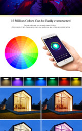 ZigBee Led Lamp Smart Downlight Light Dimming Round Spot Light 7W 9W AC110-250V Color Changing RGB+W+C Works with Alexa