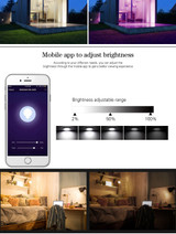 ZigBee Led Lamp Smart Downlight Light Dimming Round Spot Light 7W 9W AC110-250V Color Changing RGB+W+C Works with Alexa