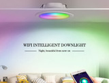 ZigBee Led Lamp Smart Downlight Light Dimming Round Spot Light 7W 9W AC110-250V Color Changing RGB+W+C Works with Alexa