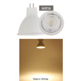 7W AC 220V 110V COB Light Bulbs Dimmable GU10 MR16 GU5.3 LED Spotlight 30 Beam Angle For Downlight Table Lamp Cool Warm White