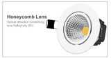 DBF Dimmable COB Recessed Downlight 5W 7W 10W 12W White/Black Body Ceiling Spot Light with 90-265V LED Driver 3000K 4000K 6000K