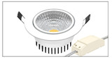 DBF Dimmable COB Recessed Downlight 5W 7W 10W 12W White/Black Body Ceiling Spot Light with 90-265V LED Driver 3000K 4000K 6000K