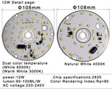 LED Bulb Lamp Chip 3W 6W 12W 18W AC 220V 240V  Smart IC No Need Driver DIY Natural White For led downlight led Spotlight beads