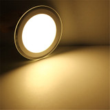 Dimmable LED Panel Light Round Glass Panel Downlight 6W 12W 18W 24W Ceiling Recessed Lights Spot Light Indoor Lamps AC85-265V