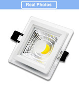 GD 4pcs COB LED Downlight Dimmable 5W 7W 10W 12W 15W COB LED Panel Light AC85-265V Recessed LED Downlights Square With Driver