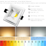 GD 4pcs COB LED Downlight Dimmable 5W 7W 10W 12W 15W COB LED Panel Light AC85-265V Recessed LED Downlights Square With Driver