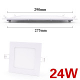 LED panel light Ultra thin Downlight lamp 3W 4W 6W 9W 12W 15W 18W 24W led ceiling recessed grid downlight slim round panel light