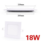 LED panel light Ultra thin Downlight lamp 3W 4W 6W 9W 12W 15W 18W 24W led ceiling recessed grid downlight slim round panel light