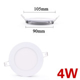 LED panel light Ultra thin Downlight lamp 3W 4W 6W 9W 12W 15W 18W 24W led ceiling recessed grid downlight slim round panel light