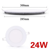 LED panel light Ultra thin Downlight lamp 3W 4W 6W 9W 12W 15W 18W 24W led ceiling recessed grid downlight slim round panel light