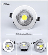 Led Downlight outdoor COB Dimmable  3w 5w 7w 10w 12w 15w  Led Ceiling Lamp Bulb Recessed downlights cob led spot light 1Pcs