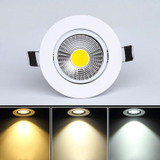 Led Downlight outdoor COB Dimmable  3w 5w 7w 10w 12w 15w  Led Ceiling Lamp Bulb Recessed downlights cob led spot light 1Pcs