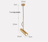 Industrial Pendant Down Light Hanging Bedside bar Suspension Lamp LED Spot Lighting Down Light Adjustable Downlight Hanglamp