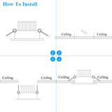Dimmable LED Downlight 10pcs/lot 5W 7W 9W 12W 85-265V COB LED spot light COB Spot Recessed lamp Light Bulb