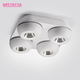 High quality super bright surface mounted LED dimmable downlights 10W 15W 20W 30W 40W 60W AC85-265V COB ceiling lamp spot lights