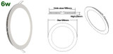 Dimmable Ultra thin 10pcs/lot 3W/4W/6W/9W/12W/15W/25W LED Ceiling Recessed Grid Downlight/Slim Round Panel Light