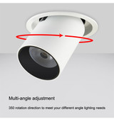 Hartisan LED Downlight Dimmable 7W 12W Modern Recessed Ceiling Spotlight Artwork Adjustable Loft Decor Lamps Led Spot Lights