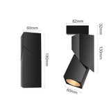 Square Surface Mounted LED Downlight Adjustable 7W 15W Ceiling Light COB Spotlight 220V Lighting Fixtures