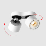 Dimmable Folding Rotating 360° LED Downlights 14W 20W 30W COB LED Ceiling Spot Lights AC85~265V LED Wall Lamps Indoor Lighting