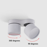 Dimmable Folding Rotating LED Downlights 7W 10W 15W 20W 30W  COB LED Ceiling Spot Lights AC85~265V LED Ceiling Lamps Indoor Light