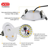 LED 4PCS Dimmable Waterproof Downlights 5W 7W 9W LED Downlight Warm white/cold white Outdoor Led Ceiling Lamp For Bathroom Bulb