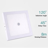LED Panel Light 6W/12W/18W/24W Motion Sensor Square Round Surface Ceiling Downlight Ceiling Lamps For Decoration Home Lighting