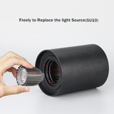 LED Downlight 5W 7W Replaceable GU10 LED Bulb Surface Mounted LED COB Downlight Cold/Warm White for Living Room Kitchen LED Ceiling Spot Light