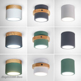 Nordic Corridor Downlight Ceiling Chandeliers Wood Base Chandelier Lighting Modern Lustre Loft Lamp Dressing Room Led Chandelier