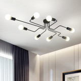 Ceiling Lights Multiple Rod Wrought Iron for Living Room Vintage Industrial Ceiling Lamps for Home Lighting Fixtures Kitchen