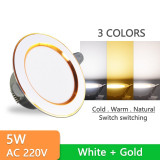 LED Downlight 10PCS Downlight 3w 5w spot led lights 3000k 4500K 6000K AC 220V-240V led Downlight Kitchen living room Indoor recessed lighting