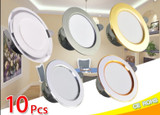 LED Downlight 10PCS Downlight 3w 5w spot led lights 3000k 4500K 6000K AC 220V-240V led Downlight Kitchen living room Indoor recessed lighting