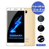 Oukitel K6000 Plus Android 7.0 MTK6750T Octa Core 4G RAM 64G ROM 5.5" FHD 6080mAh Fingerprint 12V/2A Quick Charge Smartphone