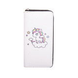 OSWEGO Cartoon Printed Unicorn Women Long Wallet Female Long Clutch Zipper Coin Purse Card Holder Phone Bag Portefeuille femme