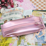 Osmond Women Cosmetic Bag Fashion Colorful Hologram Laser Lady Makeup Bags Leather Zipper Long Cosmetic Cases For Girls Pouch