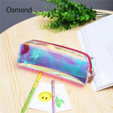 Osmond Hologram Laser Cosmetic Bags Women Tassel Makeup Bag Transparent Long Design Waterproof Make-up Bolsa Cosmetic Cases