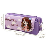 Osmond Cute Cartoon Printing Cosmetic Bag Women Makeup Bags Traveling Stationary Storage Organizers Love Charactor Cosmetic Case